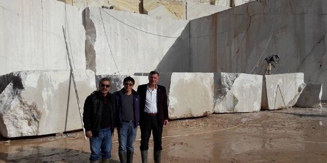 Başkan Duymuş’tan Mermer Taş Ocağında İnceleme