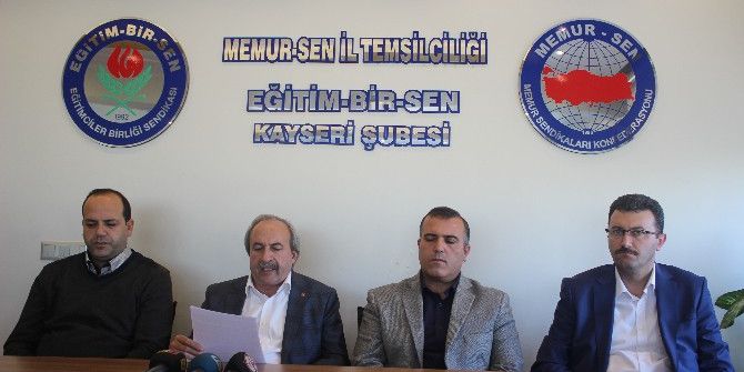 Eğitim Bir-sen Kayseri Şube Başkanı Aydın Kalkan: