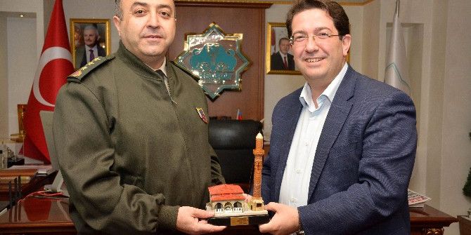Aksaray Jandarma Komutanı Demir’den, Başkan Yazgı’ya Ziyaret