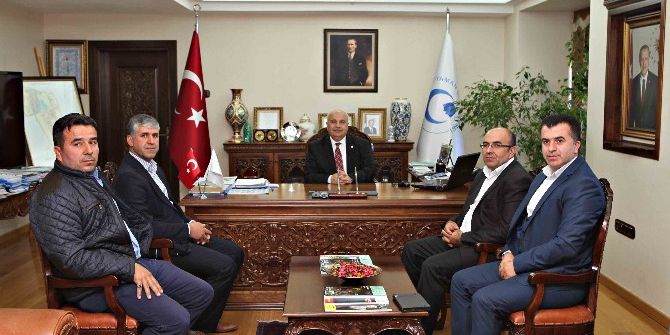 Başkan Bozan Ve Rektör Gönüllü Bir Araya Geldi