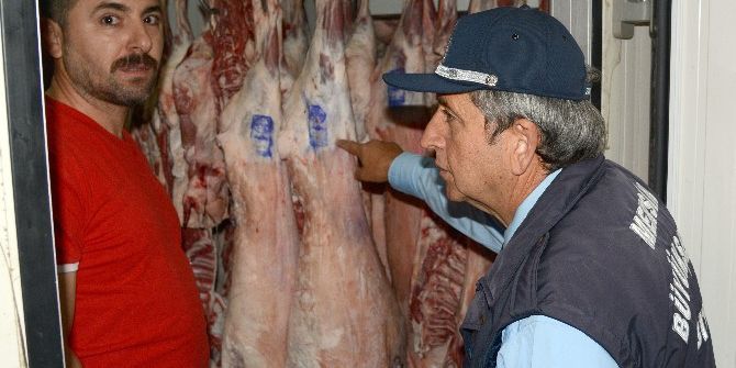 Mezitli Kasaplarına Büyükşehir Zabıtasından Tam Not