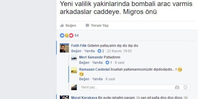 Patlamadan 2 Gün Önce Dikkat Çeken ’Bombalı Araç Var’ Paylaşımı