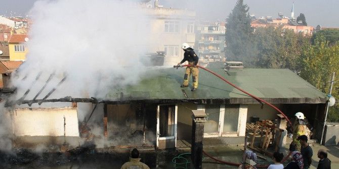 Ödemiş’te Yangın Paniği