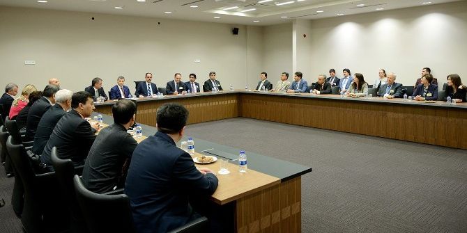 Avrasya Düşünce Kuruluşları Temsilcileri Cumhurbaşkanlığını Ziyaret Etti