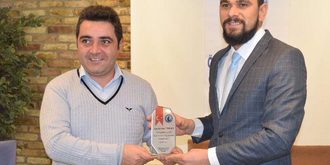 Başkan Gücek’ten İha’ya Teşekkür Plaketi