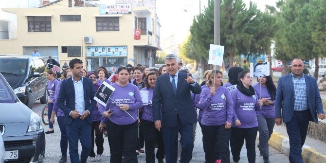Serik Belediyesinden "Kadına Şiddete Hayır" Yürüyüşü