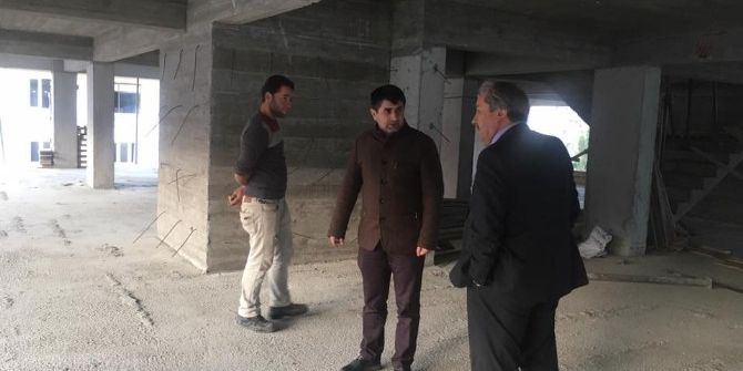 Başkan Şahin’den İlçeye Değer Katacak İnşaat Alanında İnceleme