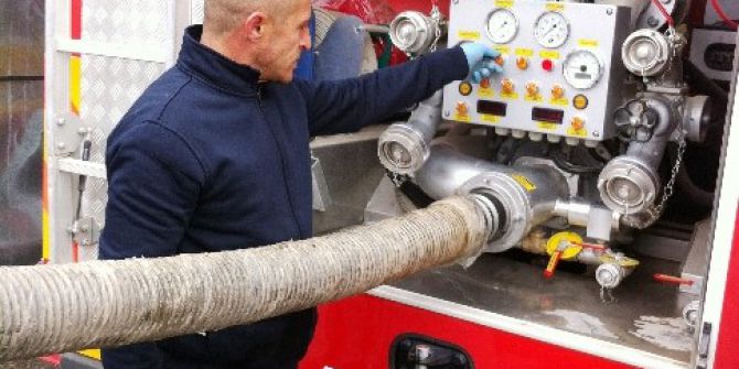 Bayburt İtfaiyesine Motopomp Eğitimi