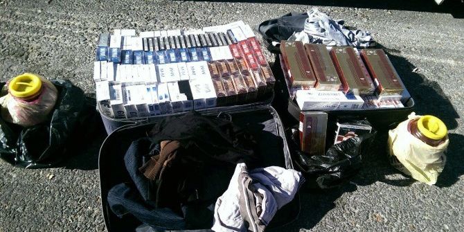 Yolcu Otobüsünde Kaçak Sigara Ve Çay Ele Geçirildi