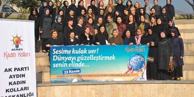 Aydın’da Ak Parti’li Kadınlardan ’Kadına Şiddeti Kınıyoruz’ Konferansı