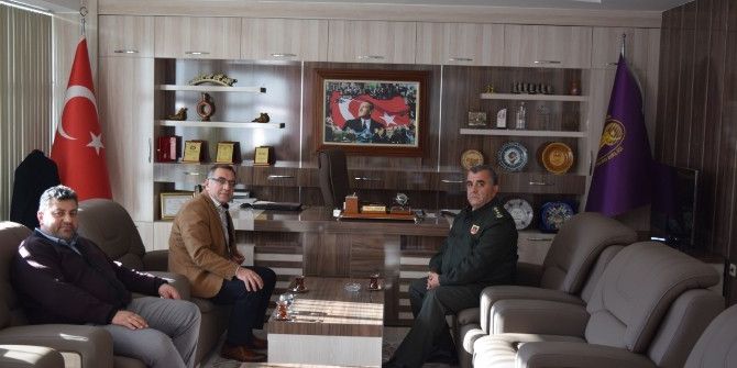 Alay Komutanı Akça, Birlik Başkanı Ördü’yü Ziyaret Etti