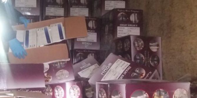 196 Bin Liralık Kaçak Sigara Ele Geçirildi