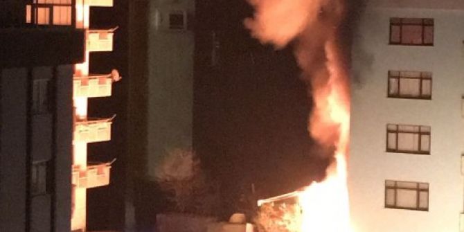 Trabzon’da Yangın Çevre Sakinleri Korkuttu