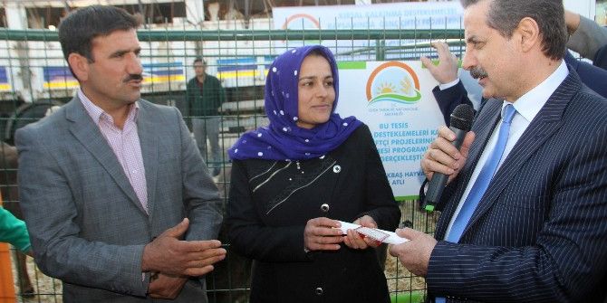 Bakan Çelik Büyükbaş Teslim Törenine Katıldı