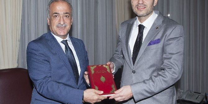 Dr. Fatih Erbakan, Rektör Çomaklı’yı Ziyaret Etti