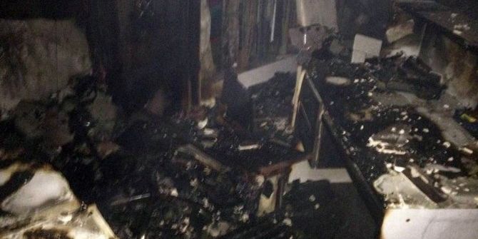 Bolu’da İş Yerinde Korkutan Yangın