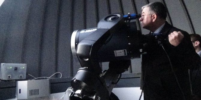 Milli Eğitim Bakanı Uyduya Bağlanan Teleskopla Yıldızları İzledi