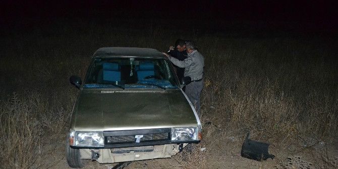 Ehliyetsiz Sürücünün Kullandığı Otomobil Şarampole Devrildi