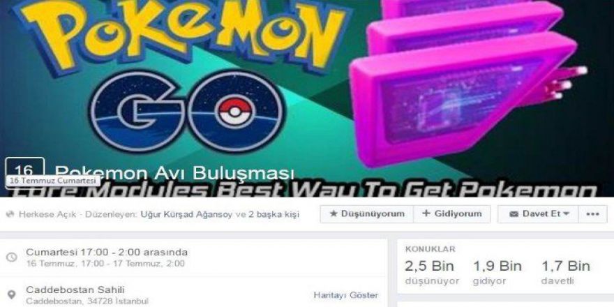 ’Pokemon Avı Buluşmasına’ Şimdiden 2 Bin Kişi Gidiyor