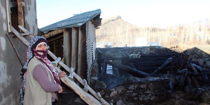 Damarlıtaş Köyünde Korkutan Yangın