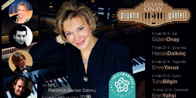 2. Gülsin Onay Piyano Günleri 6 Aralık’ta Başlıyor