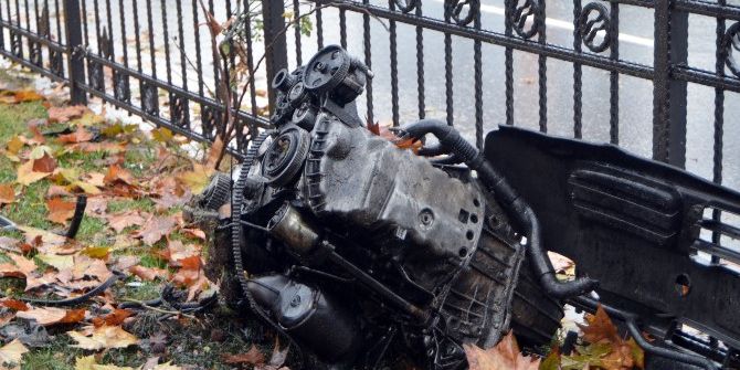 Şişli’deki Kazada Motoru Sökülen Aracın Hız İbresi Takılı Kaldı