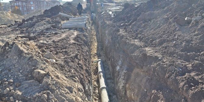 Gölbaşı’nda Kanalizasyon Çalışması