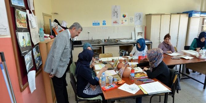 Polat Yeşilyurt Halk Eğitim Merkezini Ziyaret Etti
