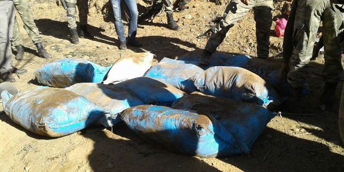 Hakkari’de 2 Ton Bomba Yapımında Kullanılan Gübre Ele Geçirildi