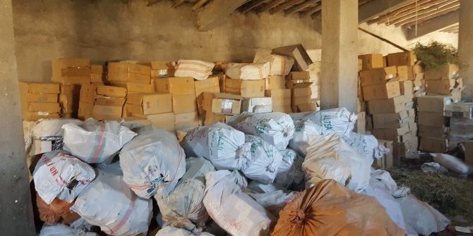 Hakkari’de 1 Milyon Paket Kaçak Sigara Ele Geçirildi