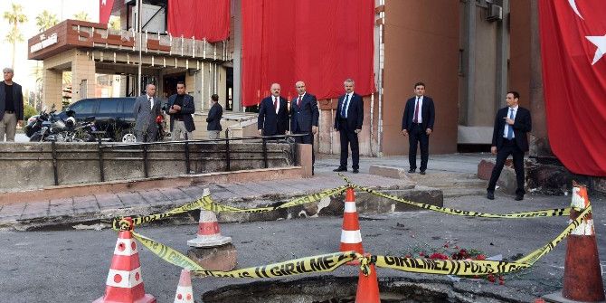 Mersin Valisi’nden Adana Valisi’ne ’Geçmiş Olsun’ Ziyareti