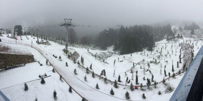 Uludağ’da Kar Kalınlığı 10 Santimetreye Ulaştı
