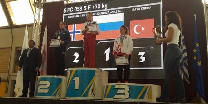 Devrekli Kübra Kaya Kick Boks Avrupa 3. Oldu