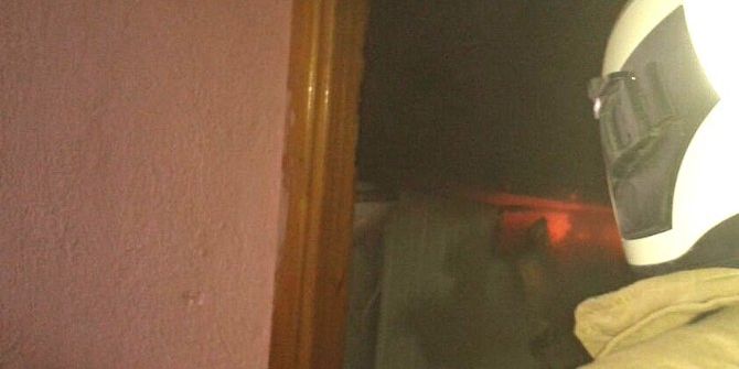 Burhaniye’de Çamaşır Makinesi Evi Yakıyordu