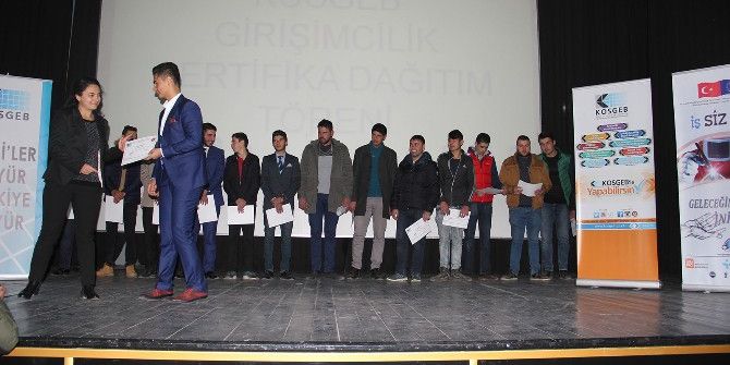 Gazaltı Kaynakçılığı Kursiyerlerine Girişimcilik Eğitimi Verildi