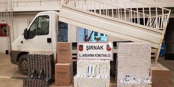 Şırnak’ta Kaçak Sigara Ve Akaryakıt Ele Geçirildi