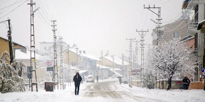 Ovacık’ta Yoğun Kar Yağışı