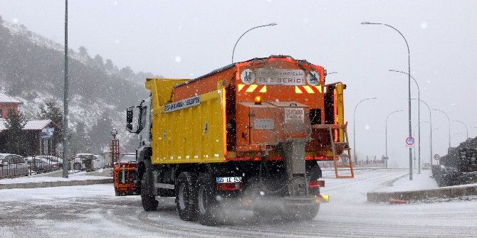 Erzurum’da Kar Yağışı Başladı