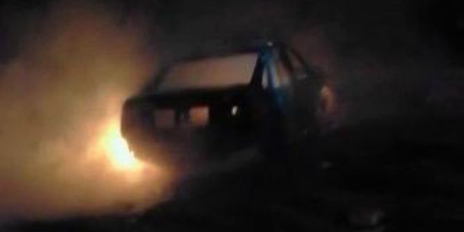Park Halindeki Otomobil Yandı