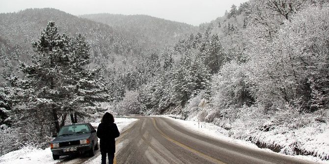 Karabük’te Kar Yağışı