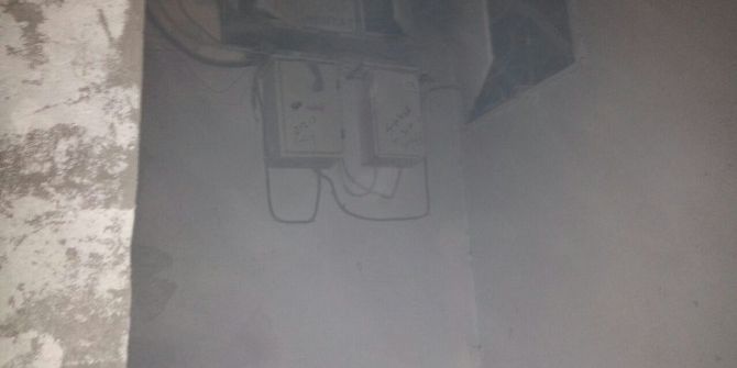 Elektrik Trafosunda Çıkan Yangın Paniğe Neden Oldu