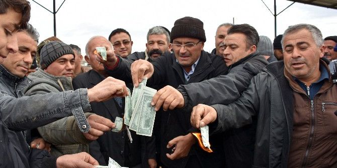 Besiciler Dolarları Ateşe Verdi