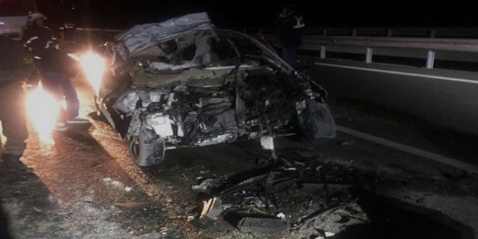 Kütahya’da Trafik Kazası, 1 Ölü