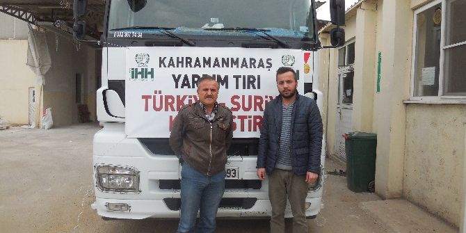 Kahramanmaraş’tan Suriye’ye İnsani Yardım Sürüyor