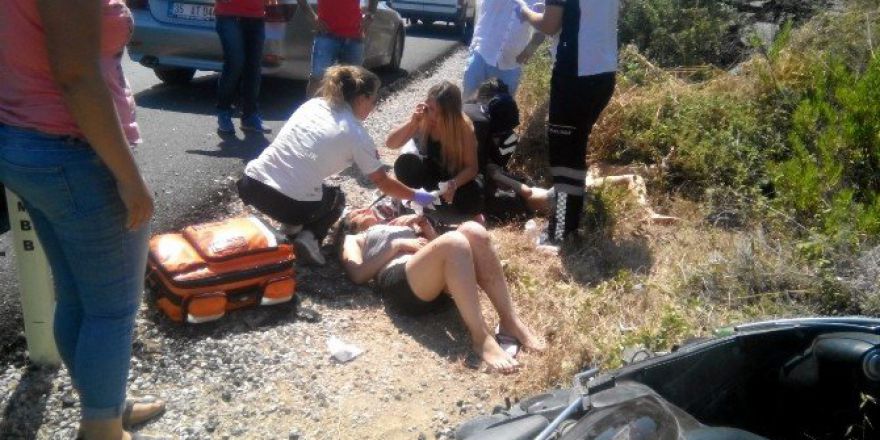 Datça’da İki Kız Kardeş Motosiklet Kazasında Yaralandı