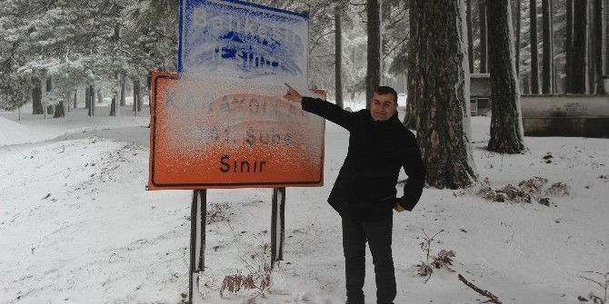 Kazdağları’na Yılın İlk Karı Düştü
