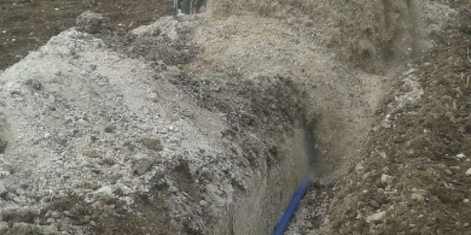 Eskiyen İsale Hattı Yenileniyor