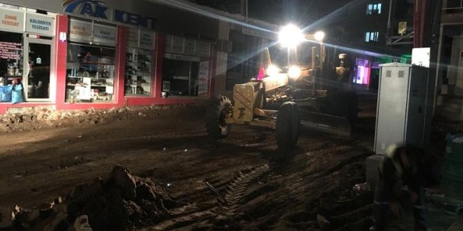 Sarıgöl’de Gece Gündüz Çalışmalar Sürüyor
