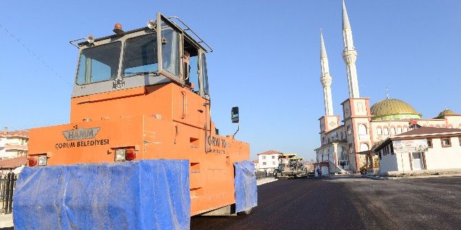 Çorum Belediyesi’nden Asfalt Çalışması