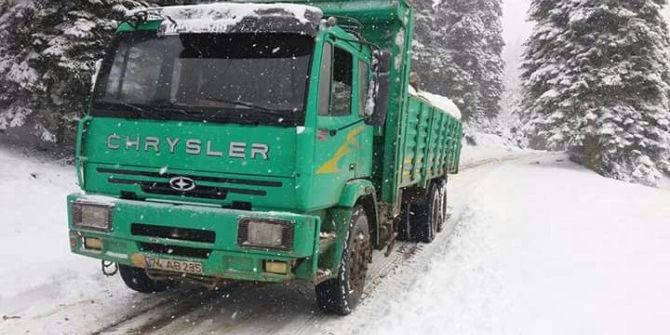 Bartın’da Yüksek Kesimlere Kar Yağdı